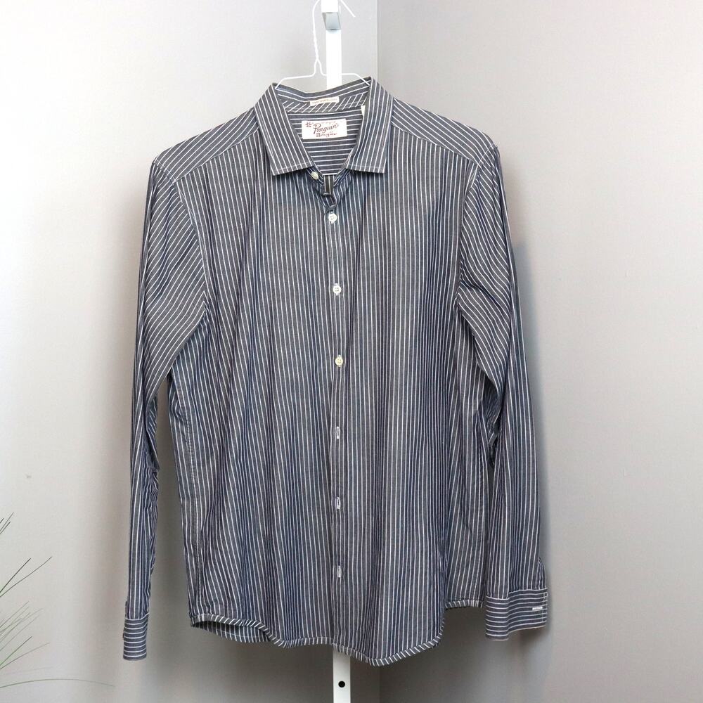 Original Penguin Heritage Slim Fit‎ Striped Button-Up Shirt Size L